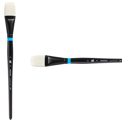 Princeton Aspen Malpinsel Serie 6500S - Kurzer Fächerpinsel Größe 2 Für Acryl & Ölfarbe