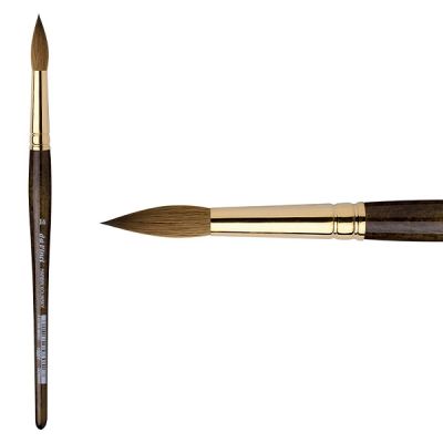 Da Vinci – Lot De Pinceaux Harbin-Kolinsky Série 1526Y – N°0 Et N°2 – Forme Ronde En Poil De Martre – Pour Détails Fins