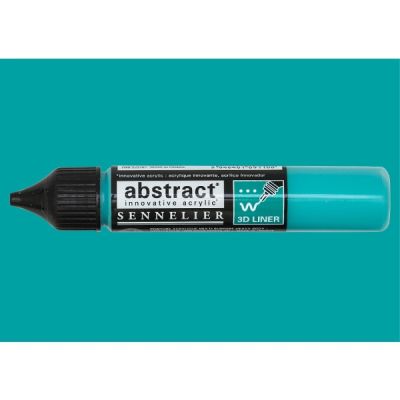 Sennelier Abstract Liner 27ml - Acrilico Heavy Body Bianco Titanio - Tubo Con Punta Applicatrice Per Effetti 3D, Rilievi E Contorni Su Tela E Mixed Media - 3