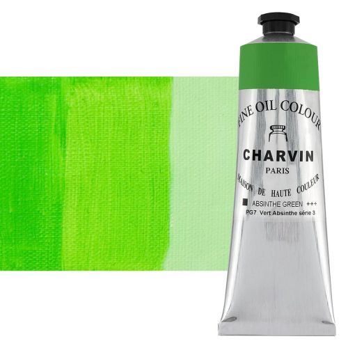 Charvin Fine Oil Paint, Absinthe Green - 150ml