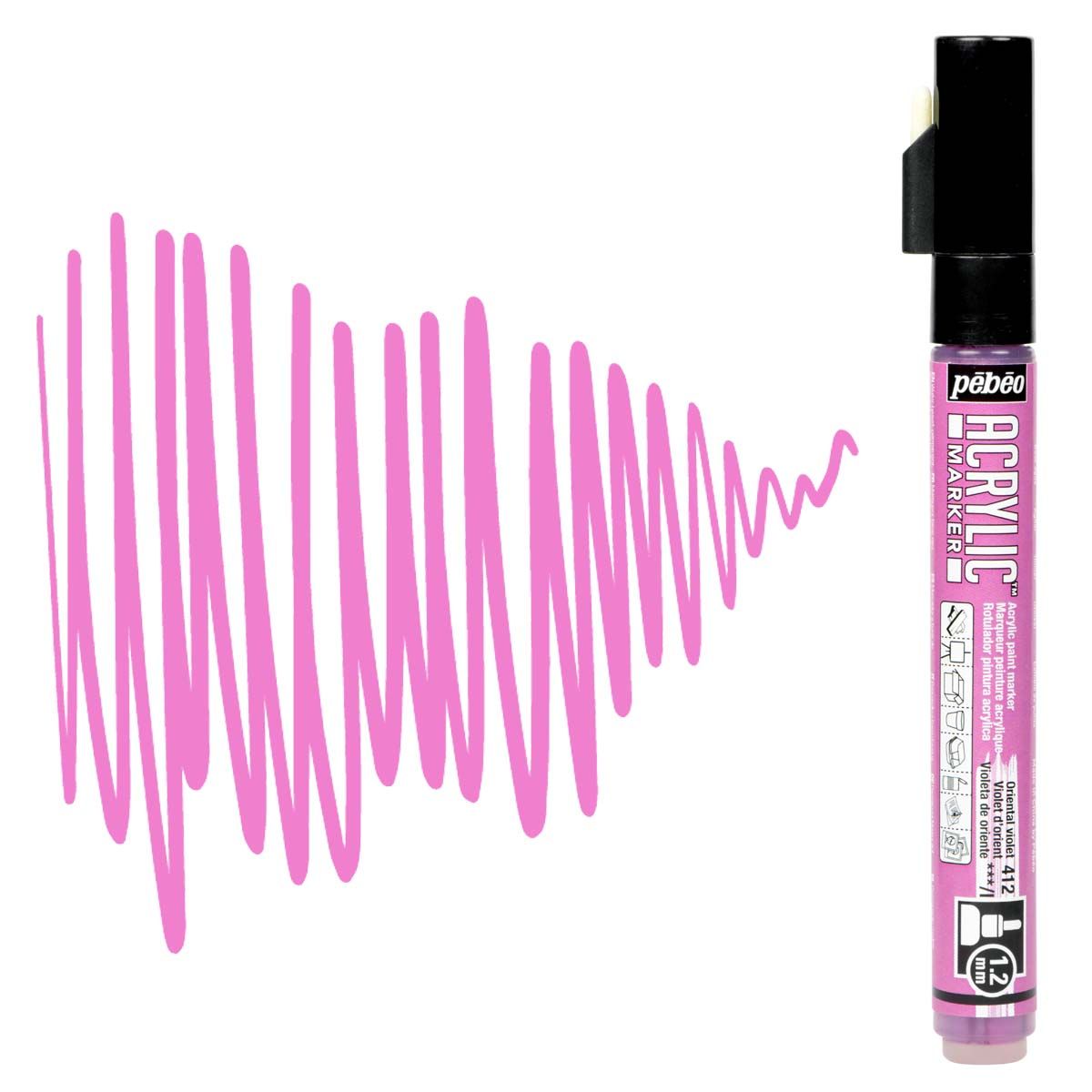 Pebeo Acrylic Marker 1.2mm - Oriental Violet