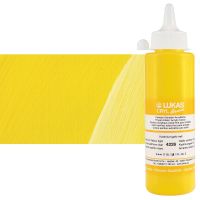 LUKAS Cryl Liquid Acrylic - Cadmium Yellow Light, 250ml Bottle