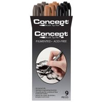 Concept Brush Pen Set of 9, All Colors