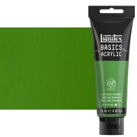 Liquitex Basics Acrylic Paint - Permanent Green Light, 4oz Tube