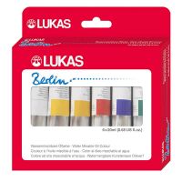 LUKAS Berlin Water-Mixable Oils Starter Set of 6, 20 ml Tubes