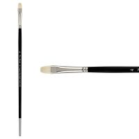 Creative Mark Pro-Stroke Premium White Hog Brush, Filbert #4