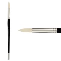 Creative Mark Pro-Stroke Premium White Hog Brush, Round #12