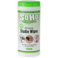 SoHo Urban Artist Brush/Paint Cleaning Wipes 1 Container (40 Wipes)