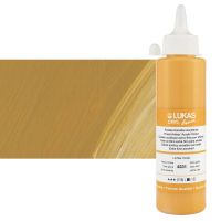 LUKAS Cryl Liquid Acrylic - Yellow Ochre Light, 250ml Bottle