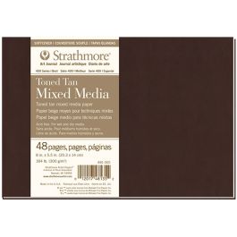 Strathmore 400 Soft Cover Toned Mixed Media Journal Tan 8X5.5