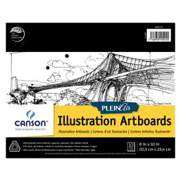 Set 10 Tavole Canson Plein Air - Canvas Rigide 22.9x30.5cm Per Pittura
