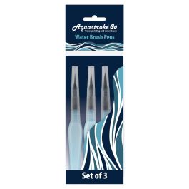 Aquastroke Pro Water Brush Pen, Set of 3 - Round