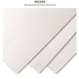 Arches Watercolor Paper Sheet Natural White 156lb Cold Press 25.75x40