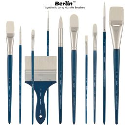 Berlin Artist Long Handle Synthetic Brushes for Oil & Acrylic