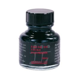 Sennelier Shellac Ink 30 ml China Black | Jerry's Artarama