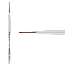 Borciani E Bonazzi Unico Fiamatto Synthetic Series 820 Paint Brush, Round Size 18 - For Acrylic And Watercolor Painting Ergonomic Handle