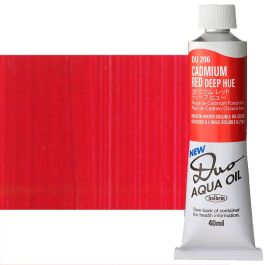 Red Color Daube Holbein Duo Aqua Water-Soluble Oil Color 40 ml Tube - Cadmium Deep Red ...
