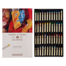 Sennelier 油彩パステル 48色アソート cardboard-box-set-of-48-