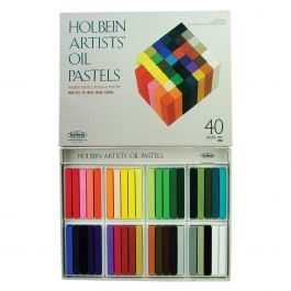 Holbein Oil Pastel Cardboard Set of 40, Assorted Colors | Jerry's