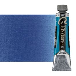 Rembrandt Artist Oil Paint - Cobalt Turquoise Blue, 40ml Tube | Professional Quality, Made In Holland - View #9
