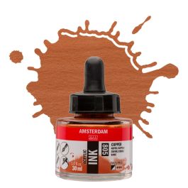 Copper Acetate Ink Amsterdam Acrylic Ink - Copper, 30ml | Jerry's Artarama