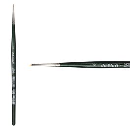 Da Vinci 5575 Serie - Retuscheren penseel répique, synthetische vezels, groen-4-delige set NOVA-synthetisch materiaal nr. 000, 0, 2, 4. Made in Germany