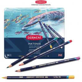 Derwent Inktense Pencils 24/72 ct for Watercoloring – The Yellow Violet  House