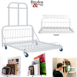 Dryden Art Canvas Storage Rack & Frame Keeper, Mobile Cart, Large Floor  Model with Casters and Handle