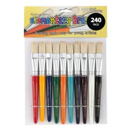 Prasacco 100 Pieces Paint Brushes Bulk, Plastic Paint Brushes for Kids  Paint  - Helia Beer Co