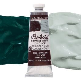 Grumbacher Pittura Ad Olio Pre-testata 37 Ml - Davy's Gray (P064G) - Grigio Carbone Con Sfumature Verdi