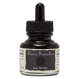Sennelier Shellac Ink 30 ml Grey | Jerry's Artarama