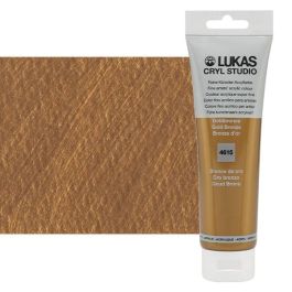 LUKAS CRYL Studio Acrylic - Metallic Gold Bronze, 125ml Tube