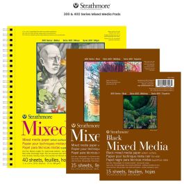 Strathmore 300 Series & 400 Series Mixed Media Pads