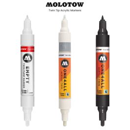 Molotow ONE4ALL Twin Tip Acrylic Markers -1.5 mm Tip & 4mm Tips