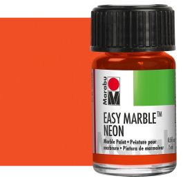 Marabu Easy Marble Neon Orange Paint, 15ml | Jerry's Artarama