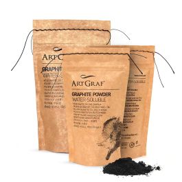 Viarco ArtGraf water-soluble powdered graphite in a 250 gram pouch for graphite washes
