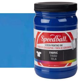 Speedball Fabric Screen Ink 8 oz Process Cyan