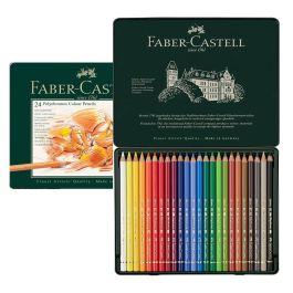 Faber-Castell Polychromos Colored Pencil Tin Set of 24 | Jerry's
