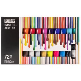 Liquitex BASICS Acrylic Assorted Colors Set of 72, 22ml | Jerry's