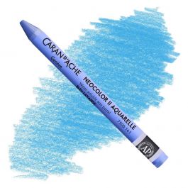 Caran d'Ache Neocolor II Water-Soluble Wax Pastels - Sky Blue, No