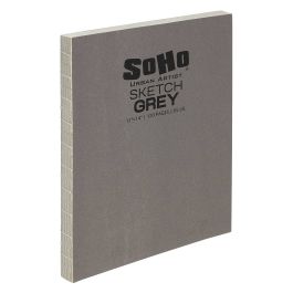 SoHo Open Bound Sketchbook 11 x 14 in (120 sheets) Grey | Jerry's