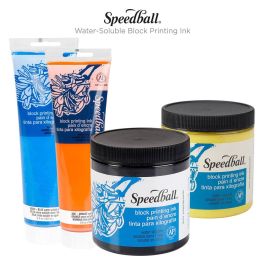 Speedball Blockprinting Watersoluble Ink Starter Set - Meininger Art Supply