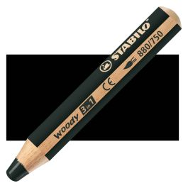 Stabilo Woody Colored Pencil, Black | Jerry's Artarama