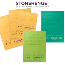 Legion Paper Stonehenge 15 sheet 9''x12'' 90 lb Paper Pad Warm White