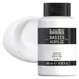Liquitex アクリル、チタニウムホワイト 4000ml 1本 Liquitex Basics Acrylic Paint - Titanium White 400ml | Jerry's