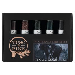 Tusc & Pine Oil Color Nocturne Colors Starter Set of 5, 40ml Tubes ...