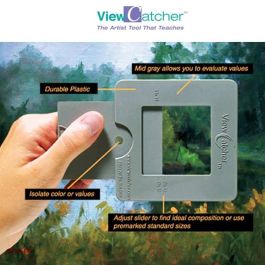 View Catcher Voor Kunstenaars - 9x9 Cm - Instelbare Beeldzoeker - Met Kleurisolatie - ABS - Voor Schilderen En Fotografie
