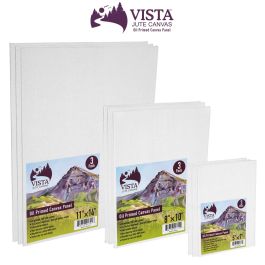 Vista Jute Oil-Primed Canvas Panels | Jerry's Artarama