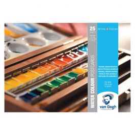 3.9x3.9 Inch Watercolor Sketchbook – 20 Sheets, 300 GSM Textured Paper, Tearable Pages