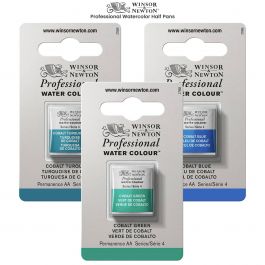 Winsor & Newton Professional Watercolor Half Pan Smalt (Dumont's Blue)